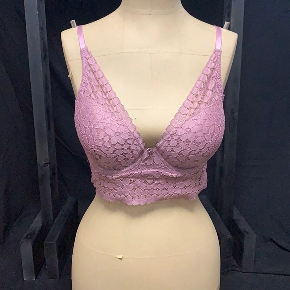Marilyn Monroe- 34C Mauve Lace Bra - Picture 1 of 5